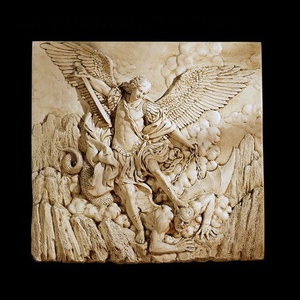 Western Famoso Panel de pared Tamaño real Michael <span class=keywords><strong>Stone</strong></span> Arcángel Estatua Relieve para la venta - Product Image 1