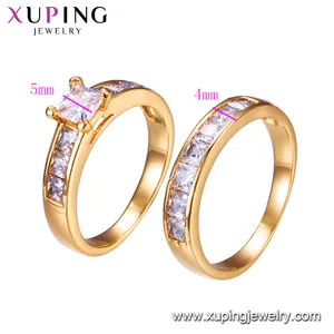 15603 Xuping neues Design Schmuck Mode 18 Karat Gold Farbe Paar Ring von Hot Sale