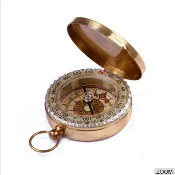 Jaxy Hot Sell Popular Antiques Mini Magnetic Compass Promotion Gift Metal Box Packing Boat Brass Compass