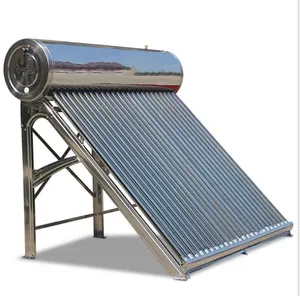 屋上高圧真空管太陽熱温水器
