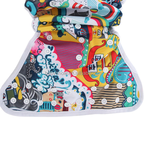AIO pañal de tela para bebé <span class=keywords><strong>2</strong></span> capas de insertos cosido ajustable acabado de bies fabricante de China - Product Image 4