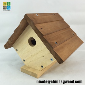 SenGong FSC Ahşap kuş yuva kutusu, evcil hayvan kafesi kuş evi satılık - Product Image 4