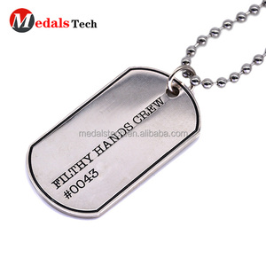 Venta al por mayor militar moda de logotipo personalizado etiqueta de perro del metal para <span class=keywords><strong>el</strong></span> hombre - Product Image 5