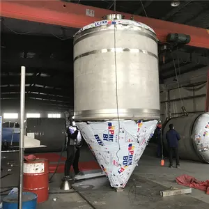 Stainless steel ice cream heating and mixing tank