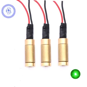 Brass Head 532nm 10mw 3V 5V Green Dot Laser Module