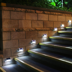 Lumière solaire LED étanche pour marche d'escalier de <span class=keywords><strong>jardin</strong></span>, montage mural, éclairage extérieur pour escalier, éclairage paysager - Product Image 5