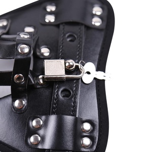 Bondage Keuschheit Männlichen Strap auf Kostenlose Proben Sex Spielzeug männer Keuschheit leder unterwäsche Einstellbar Abnehmbar keuschheit gürtel männlichen