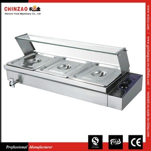 CHINZAO Acier Inoxydable Électrique Buffet Chauffe-Plats Bain Marie RTC-3H - Product Image 1