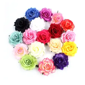 Custom colors wedding party brooch travel dancing decoration flower hair clip