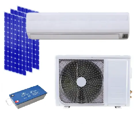 Солнечная система 48 В постоянного тока 12000BTU/1HP, солнечный кондиционер для повседневного домашнего использования