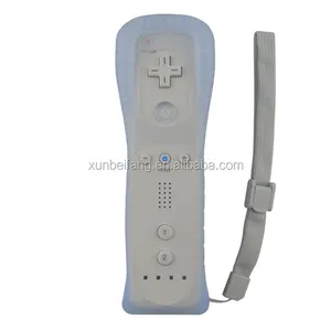 Remote game joypad for wii with silicone case and hand strip