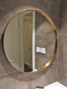 Wholesale Factory New Arrival Commercial Hospitality <strong>Industry</strong> Powder Coated Aluminum Metal Frame Decorative Round <strong>Wall</strong> <strong>Mirrors</strong> - Product Image 4