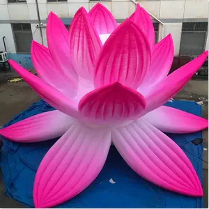 10M การหายใจ Inflatable Lotus ดอกไม้ไฟ LED สำหรับ Shopping Mall ตกแต่ง - Product Image 2