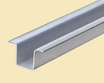 BOTTOM RAIL OF SLIDING DOOR SYSTEM FOR WOODEN DOOR USED AT A WAREHOUSE ETC WITH OTHER RELATIVE PARTS.
