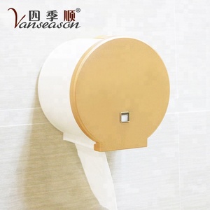 Gunot — distributeur mural de <span class=keywords><strong>papier</strong></span> <span class=keywords><strong>toilette</strong></span>, petit distributeur de rouleaux de <span class=keywords><strong>papier</strong></span>, <span class=keywords><strong>blanc</strong></span> et or - Product Image 3