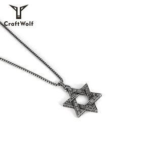 Gioielli artigianali di moda lupo 2024 gotico personalizzato da uomo collane da <span class=keywords><strong>donna</strong></span> 1 pezzo gioielli Vintage con catena a maglie in acciaio inossidabile - Product Image 6