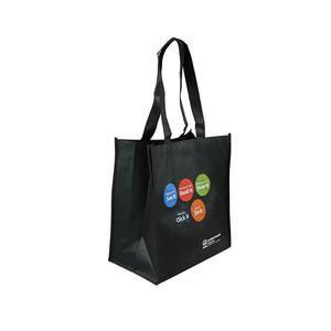 Promocional barato Impresión de logotipo personalizado grande no tejido de bolsas de compras reutilizables - Product Image 5