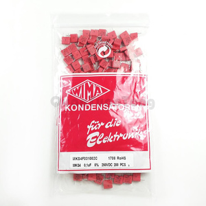 104J 250V Tụ Điện 0.1Uf 250V 104j MkS4 WIMA Tụ P8 5% Xung Tụ Điện Khớp Nối Metallized Polypropylene Phim - Product Image 2