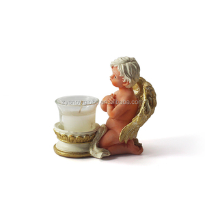 Boda decorativo Glass Candle holder, Polyresin cristal sostenedor animales, Polyresin Angel cristal vela de la navidad - Product Image 2