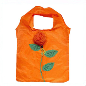 Bolso de almacenamiento ecológico con forma de flores rosas, bolsas de compras plegables, bolsa de supermercado plegable reutilizable - Product Image 4