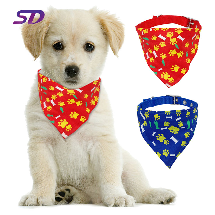 OEM оптовая пользовательские удобная печать логотипа любимая одежда Собака Бандана