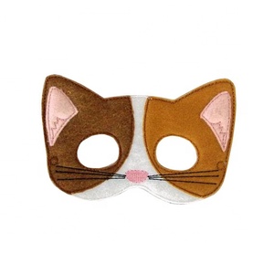 <span class=keywords><strong>Masque</strong></span> en feutre pour <span class=keywords><strong>chat</strong></span> et <span class=keywords><strong>chat</strong></span>, déguisement d'halloween - Product Image 1