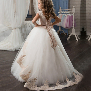 Boutique Wholesale Girl Gown Kids Wedding <strong>Dresses</strong> Party Girls Ball Gowns Children Sleeveless Lace <strong>Bridesmaid</strong> <strong>Dress</strong>