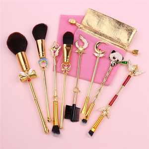 Pro 8 pièces/ensemble or jeu <span class=keywords><strong>en</strong></span> <span class=keywords><strong>ligne</strong></span> Power Foundation cosmétiques rose doux Kit <span class=keywords><strong>de</strong></span> cheveux synthétiques Magic Girl métal pinceaux <span class=keywords><strong>de</strong></span> <span class=keywords><strong>maquillage</strong></span> ensemble - Product Image 3