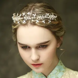 Acessórios para noiva, acessórios de luxo para casamento e cabelo, coroa de princesa tiara dourada