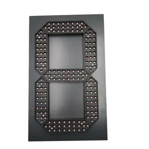 Super bright 12'' outdoor large 7 segment led display gas station price signs for sale ultra green