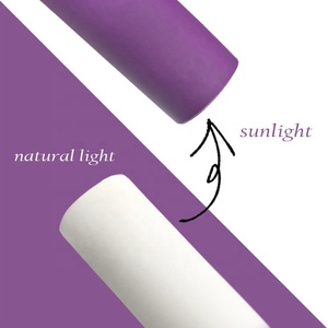 20x33cm אור שמש UV תגובתי צבע שינוי פו סינטטי עור בד גיליון 64065 - Product Image 6