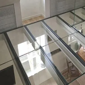 Decorative Clear Toughened Laminated Glass Floor