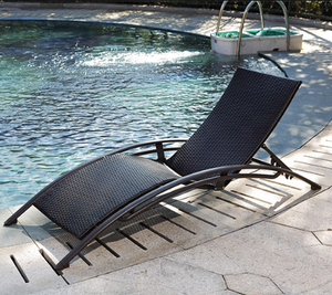 Chaise d'extérieur de plage en <span class=keywords><strong>plastique</strong></span>, meuble de piscine bon marché, chaise solaire - Product Image 4
