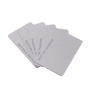 Tarjeta de control de acceso para la tarjeta de crédito sin sistema de acceso rfid id 125khz em tk4100 chip en blanco de pvc inteligente rfid tarjeta de proximidad