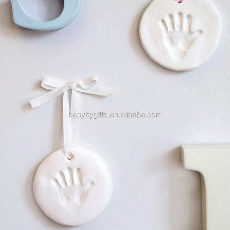 Подарок для ребенка-популярная детская новорожденных рождество handprint clay souvenir