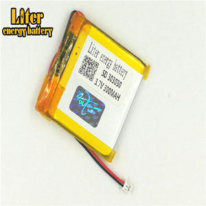 Plug 1.25-2 P Lithium battery 303030 300 mah lipo battery Rechargeable solar li ion lithium battery polymer with PCM - Product Image 1