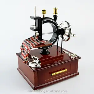 Boîte à musique mécanique avec manivelle à main, 1 pièce, Mini Machine à coudre, instrument de musique, cadeau pour la saint-valentin