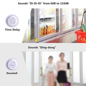 Alarma Antirrobo para Puerta y Ventana con Sensor Magnético, Recordatorio de Cierre Retardado, Ajustable - Product Image 5
