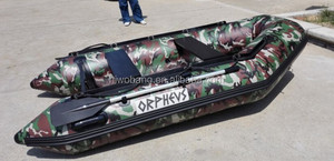 Sm 290 Camouflage Pvc Boot Vissersboot Opblaasbare Roeirib Aluminium Boot Te Koop China Fabriek