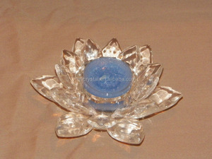 Bougeoir Lotus en <span class=keywords><strong>cristal</strong></span>, porte-bougie, MH-1349 - Product Image 5