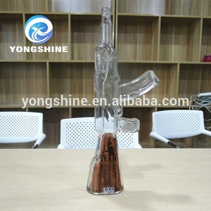 <span class=keywords><strong>Ak</strong></span> <span class=keywords><strong>47</strong></span> machine gun botellas de vidrio en forma <span class=keywords><strong>precio</strong></span> de fábrica - Product Image 2
