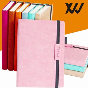 Diario de tapa dura de cuero PU personalizado A7, cuaderno de bolsillo de nuevo diseño con banda elástica y portalápices, <span class=keywords><strong>Agenda</strong></span> de diario - Product Image 3