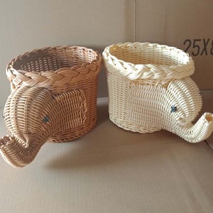 <span class=keywords><strong>Cesto</strong></span> portaoggetti per elefante in rattan di plastica intrecciato a mano creativo per la lavanderia dell'hotel <span class=keywords><strong>cesto</strong></span> portaoggetti per frutta in <span class=keywords><strong>vimini</strong></span> - Product Image 2