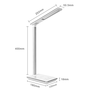 Lámpara de Diseño Moderno y Elegante, Cargador Inalámbrico, Lámpara de <span class=keywords><strong>Escritorio</strong></span> <span class=keywords><strong>Ajustable</strong></span>, Lámpara de Estudio LED - Product Image 3