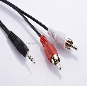 Hot bán nhựa nhà ở 3.5 mét stereo Nam để 2RCA nam âm thanh <span class=keywords><strong>RCA</strong></span> cáp - Product Image 1
