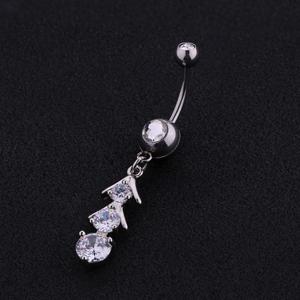 <span class=keywords><strong>Piercing</strong></span> all'<span class=keywords><strong>Ombelico</strong></span> Magnetico con Gemma CZ al Miglior Prezzo - Product Image 4
