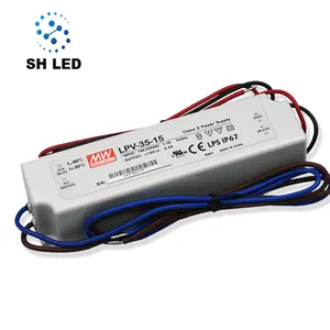 SH LED impermeable IP67 interruptor fuente de alimentación meanwell LPV-35-15/LPV-60-24/LPV-100-12/LPV-150-24