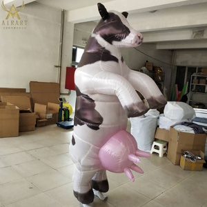 Disfraz Inflable <span class=keywords><strong>de</strong></span> Vaca Corredora para Eventos <span class=keywords><strong>de</strong></span> Carreras <span class=keywords><strong>de</strong></span> Animales, Desfile <span class=keywords><strong>de</strong></span> Carnaval, Mascota <span class=keywords><strong>de</strong></span> Toro - Product Image 1