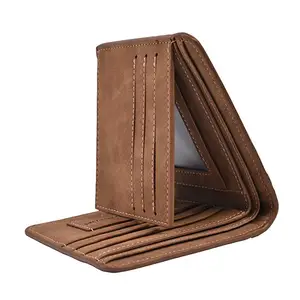 Mens Vintage <strong>Trifold</strong> <strong>Wallets</strong> RFID Blocking Leather Credit Card Holder <strong>Wallet</strong> - Product Image 1