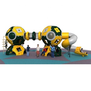 Professional Cheap Games Kids Outdoor <strong>Playground</strong> With Plastic <strong>Closed</strong> Slide Climbing Ball - Product Image 2